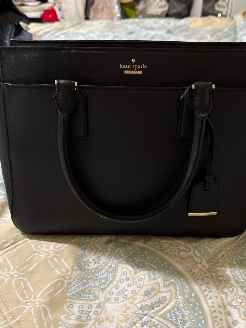 Kate Spade New York, Cameron Street Candace, Women Satchel Bag, Black, Dust Bag